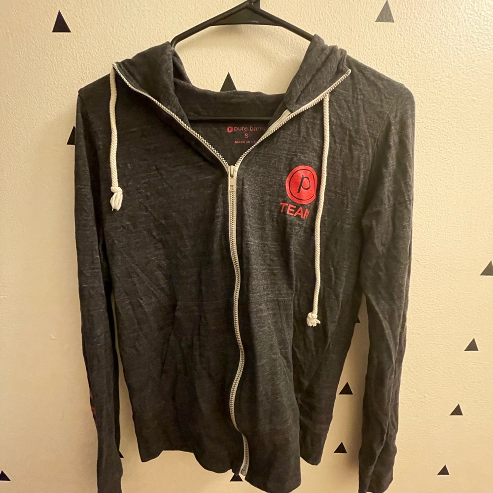 Pure Barre Team zip-up Hoodie